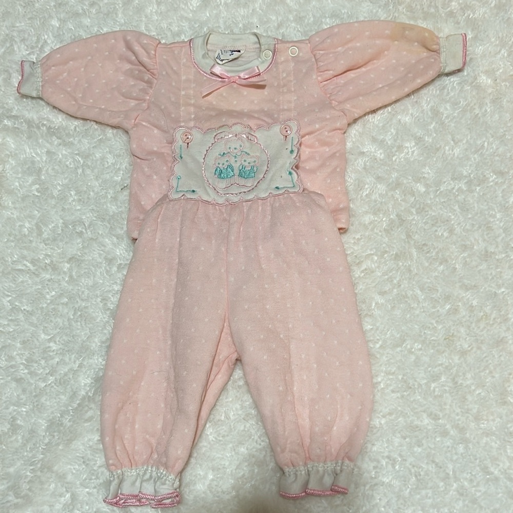 Carter’s 2 pc girls bibbed outfit